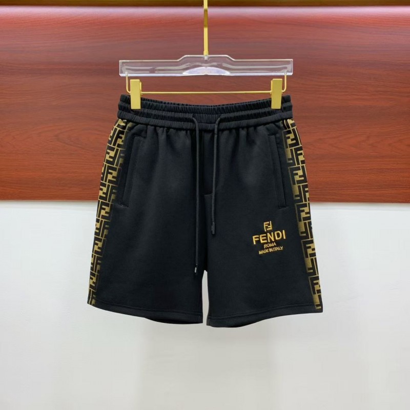 F**di 2025 new logo printed cotton shorts