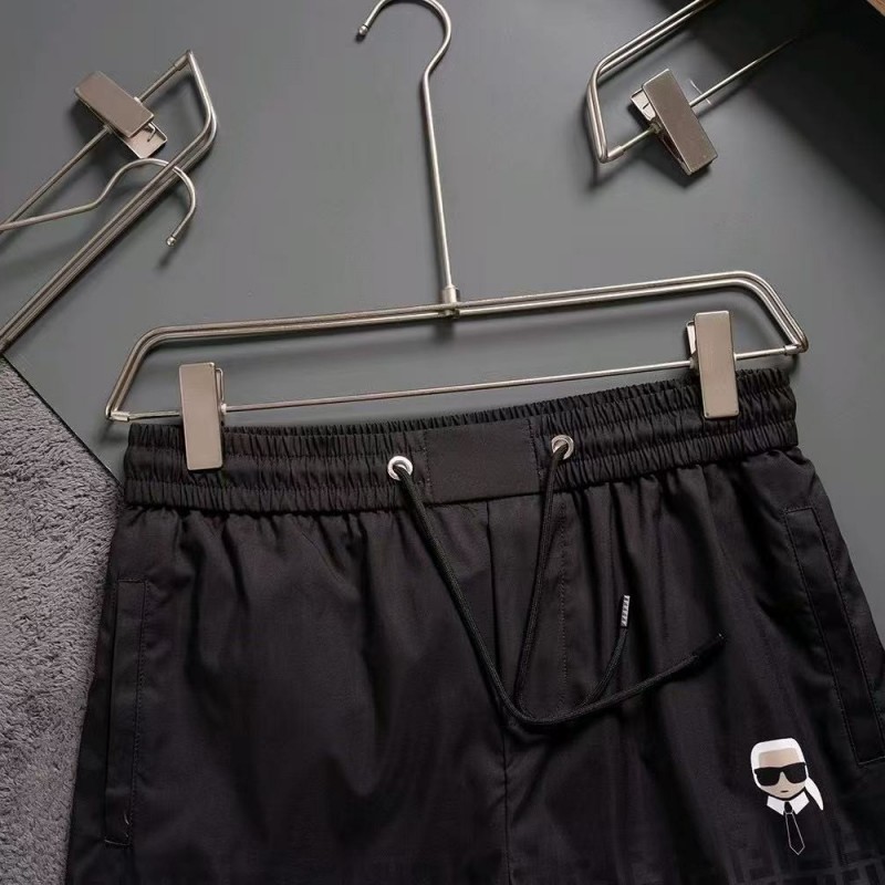 F**di 2025ss summer new full print beach pants quick-drying fabric