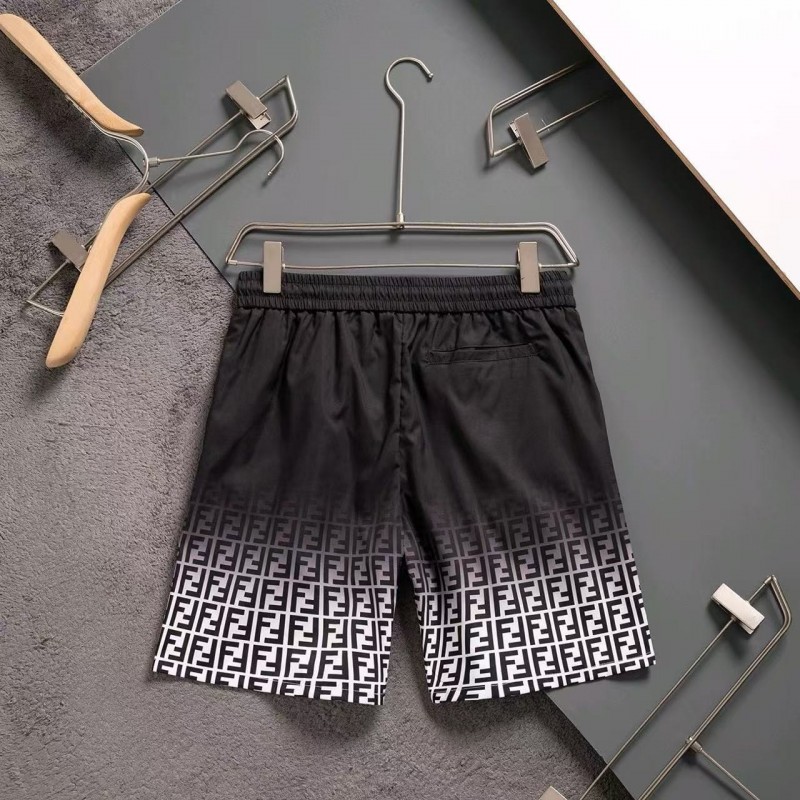 F**di 2025ss summer new full print beach pants quick-drying fabric