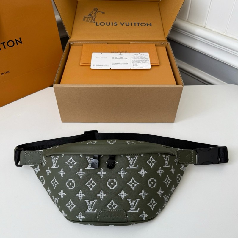 LV DISCOVERY FULL LEATHER CHEST BAG  M12508,SIZE:15*9*44cm
