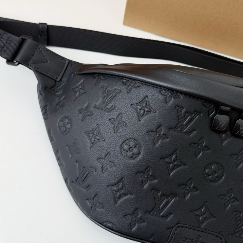 LV DISCOVERY FULL LEATHER CHEST BAG  M44388,SIZE:47*20*9cm