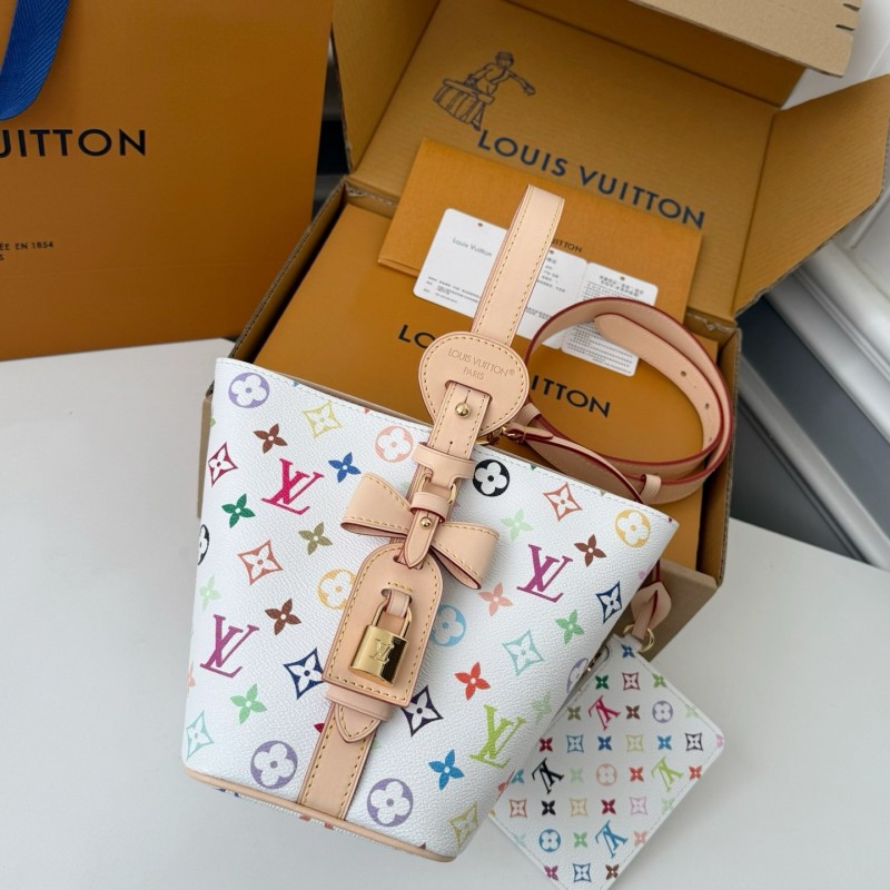 LV ALL IN BB White Three-Color Handbag M13089,Size:18*12*16cm