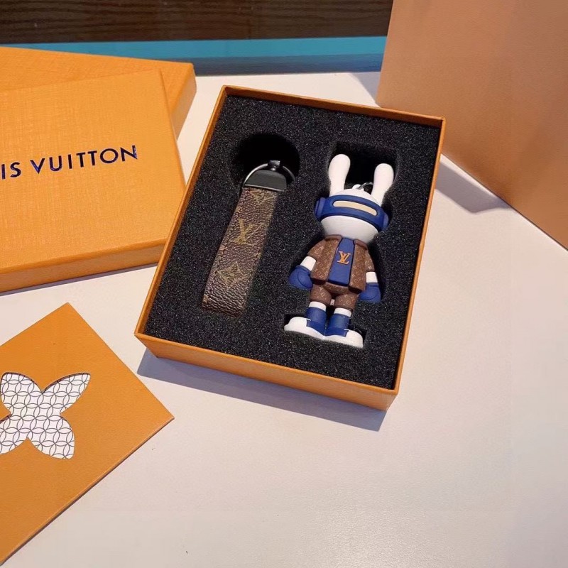L0*is V*t0n rabbit doll monogram keychain
