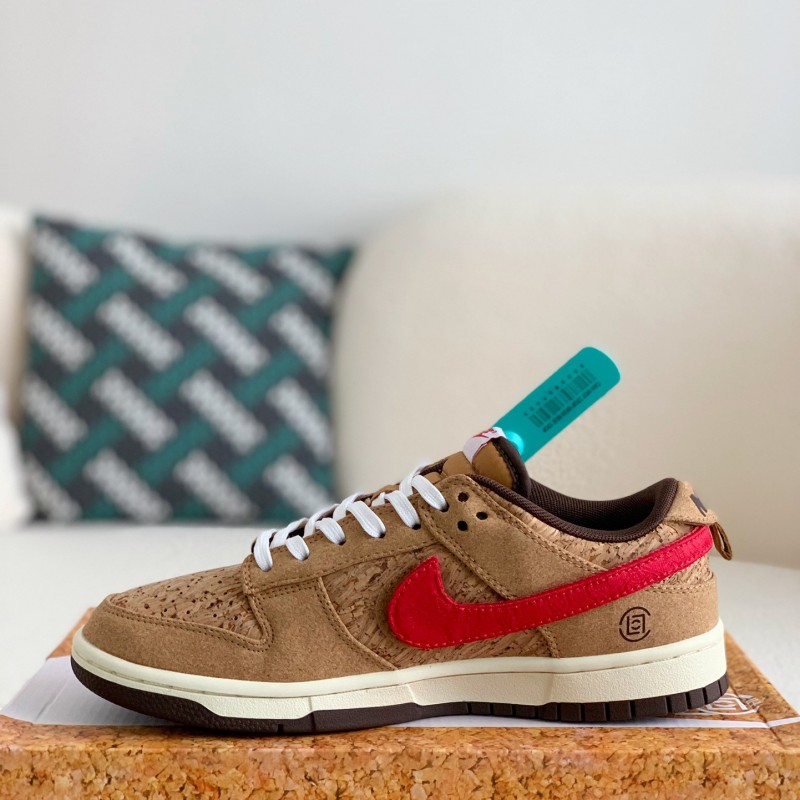 CLOT x Nike Dunk Low SP CN GCEL Cork Sneakers