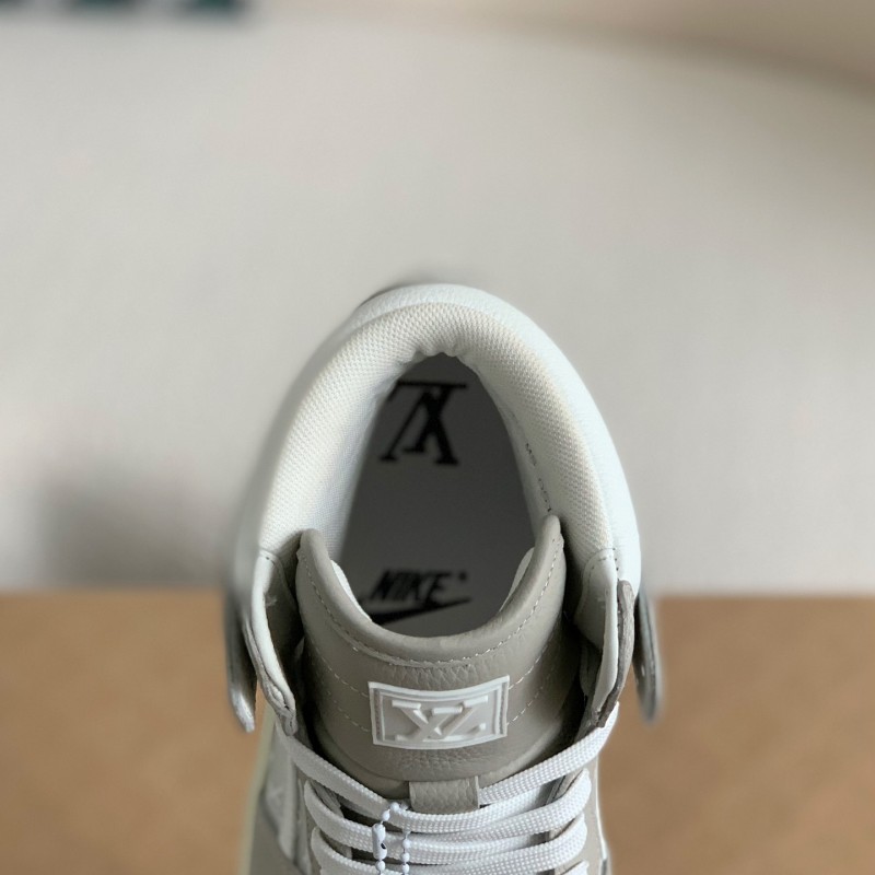 L0*is V*t0n x Nike Air Jorda 1 High AJ1 Sneakers