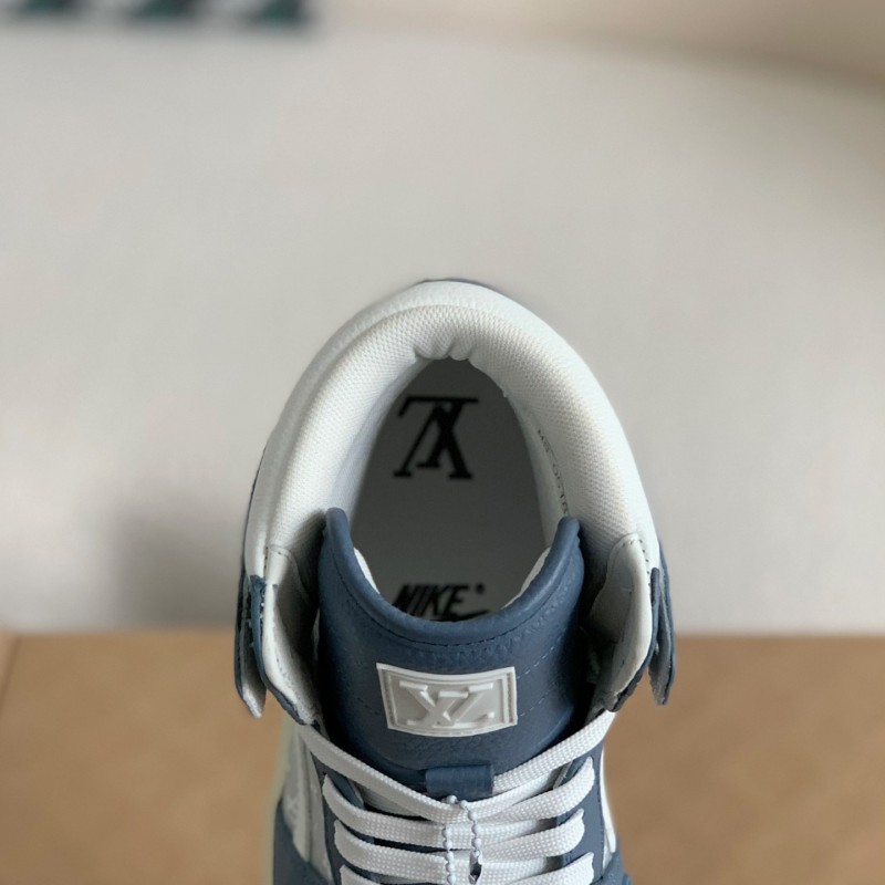 L0*is V*t0n x Nike Air Jorda 1 High AJ1 Sneakers