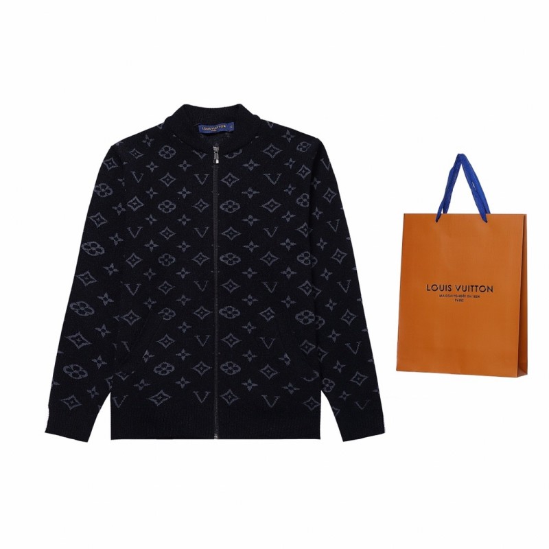 L0*is V*t0n chest stripe patchwork long-sleeved coat jacket