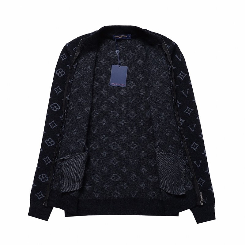 L0*is V*t0n chest stripe patchwork long-sleeved coat jacket