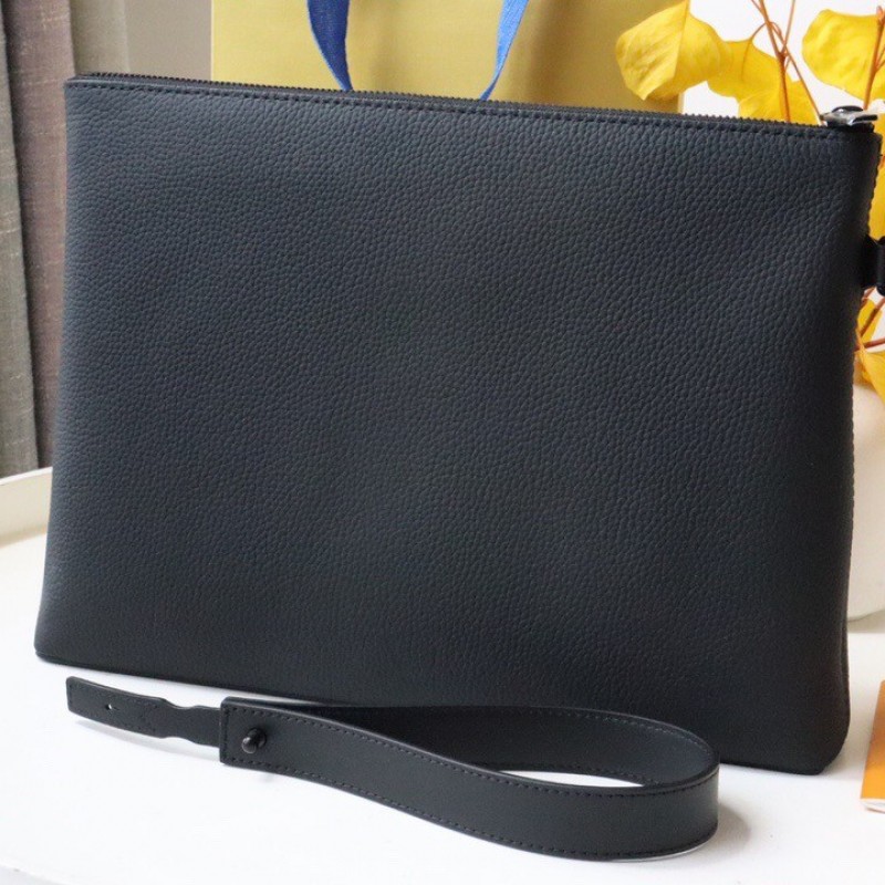 L0*is V*t0n logo calfskin protective case clutch 30*22*5cm