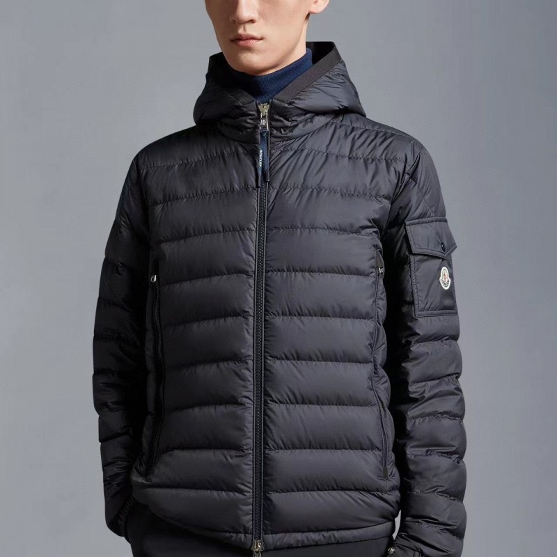 Moncler Short men's down jacket-black