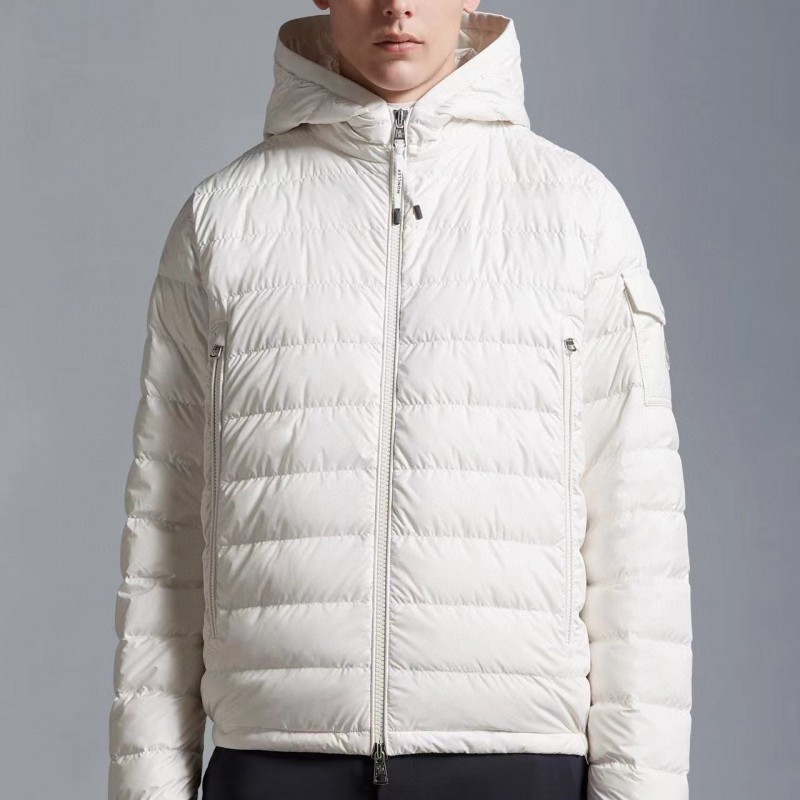 Moncler Short men's down jacket-white