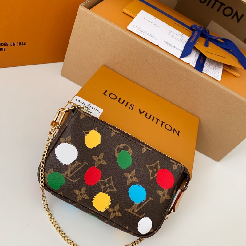 L0*is V*t0n × YK MINI POCHETTE ACCESSOIRES mini Mahjong bag M81866 size：15.5*10.5*4cm