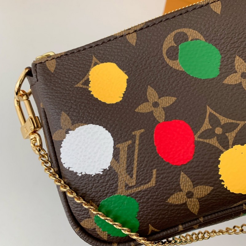 L0*is V*t0n × YK MINI POCHETTE ACCESSOIRES mini Mahjong bag M81866 size：15.5*10.5*4cm