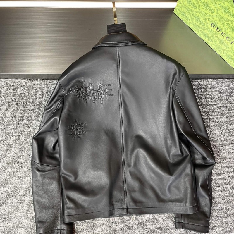H**mes 23rd Paris Fashion Show Leather Jacket