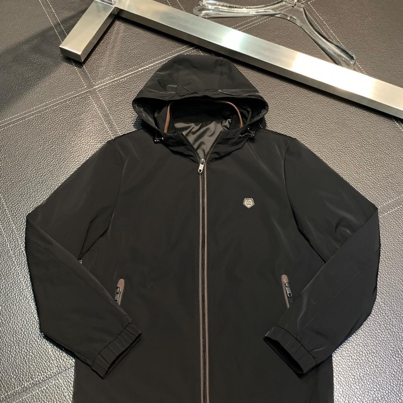 Zegna Casual hooded windbreaker