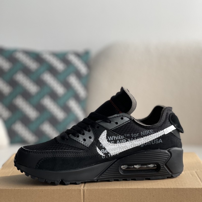 Off-White x Nike Air Max 90 Black THE TEN Sneakers