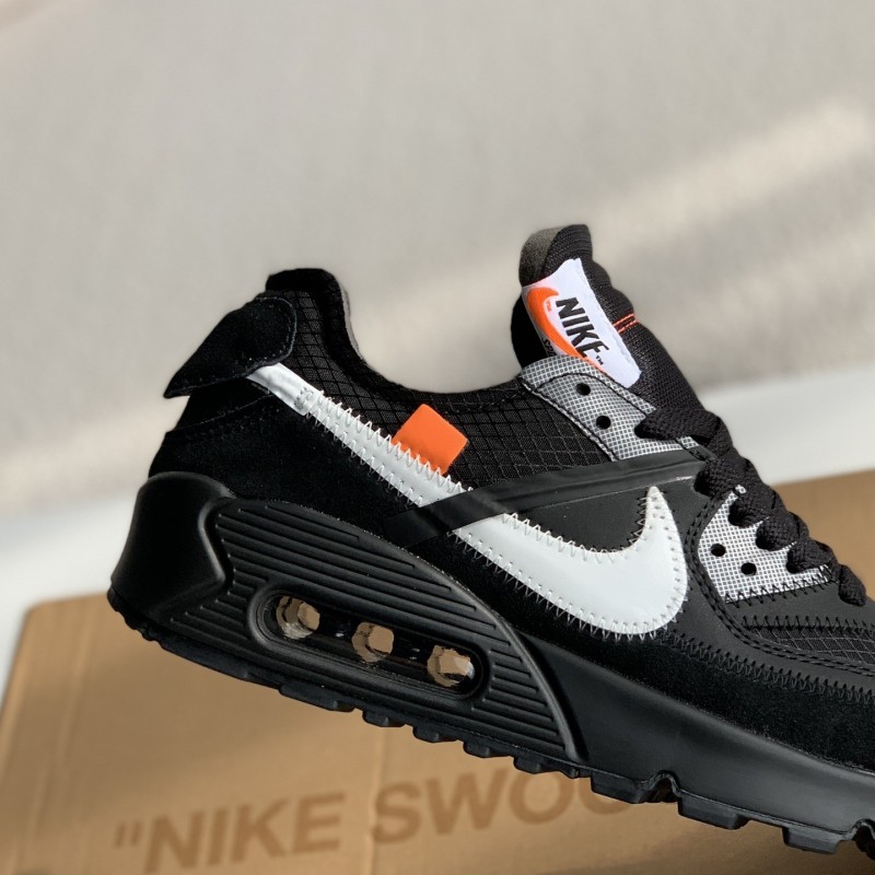 Off-White x Nike Air Max 90 Black THE TEN Sneakers