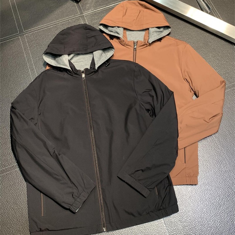 Zegna Hooded reversible jacket