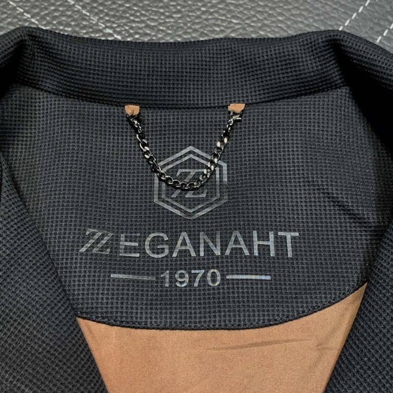 Zegna lapel knitted jacket