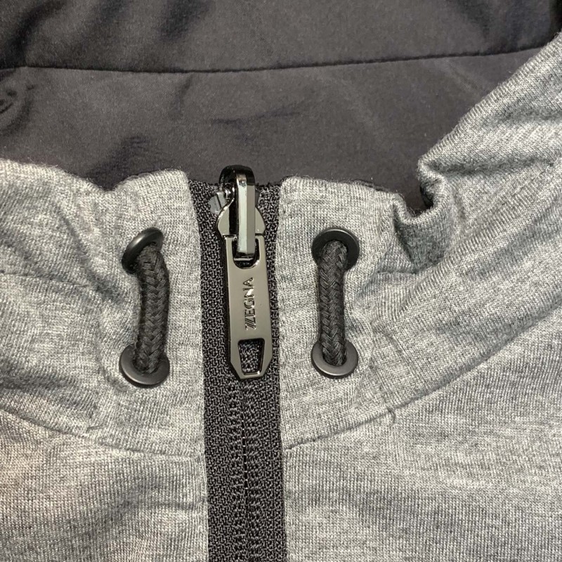 Zegna Hooded reversible jacket