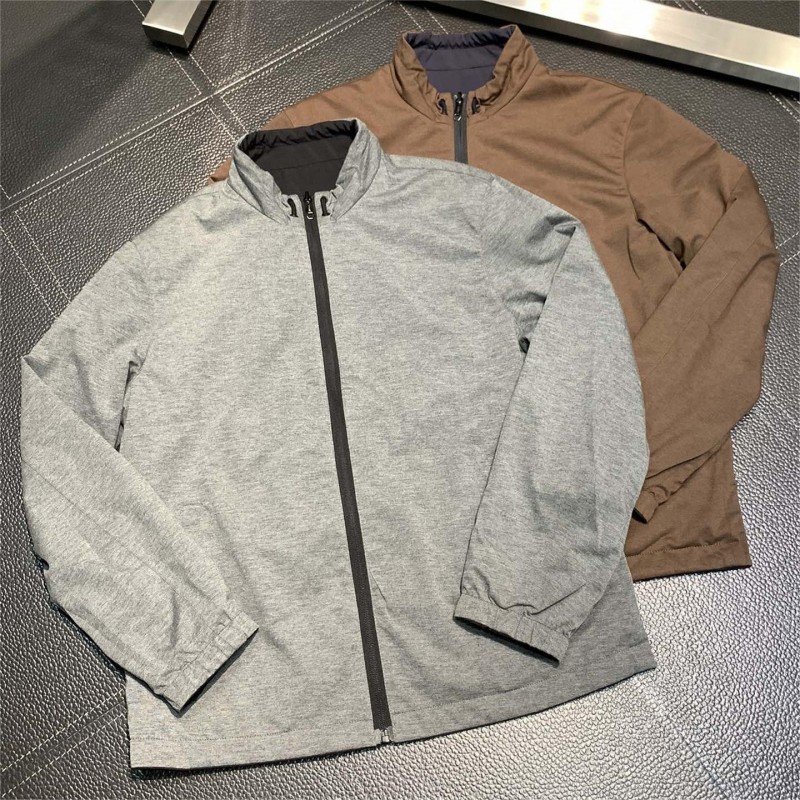 Zegna Hooded reversible jacket