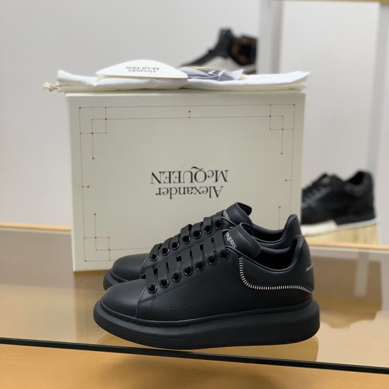 Ale*d*r M*Q*en MQ All black zip Sneakers