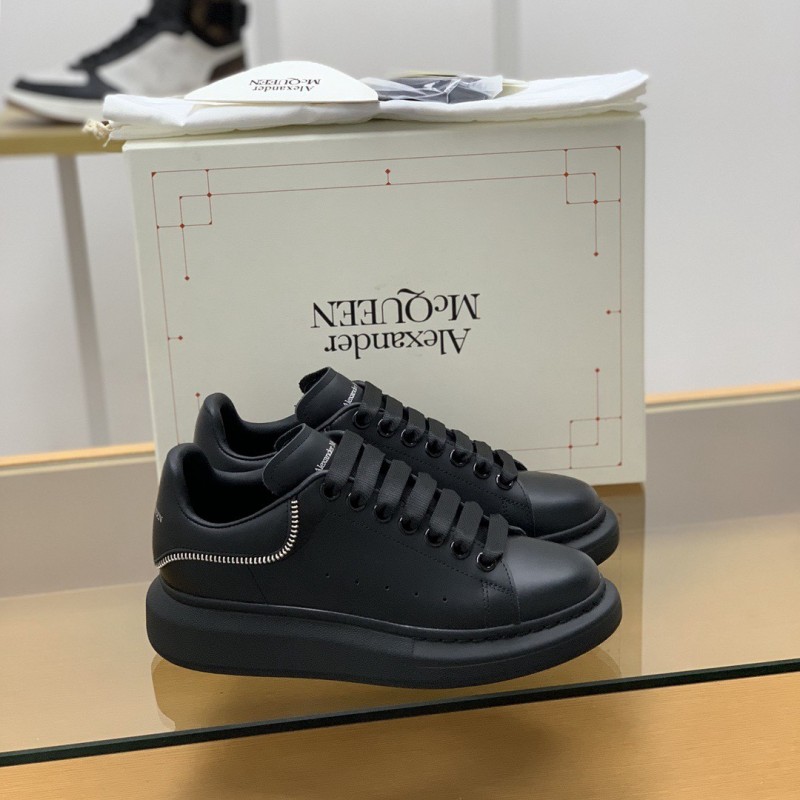 Ale*d*r M*Q*en MQ All black zip Sneakers