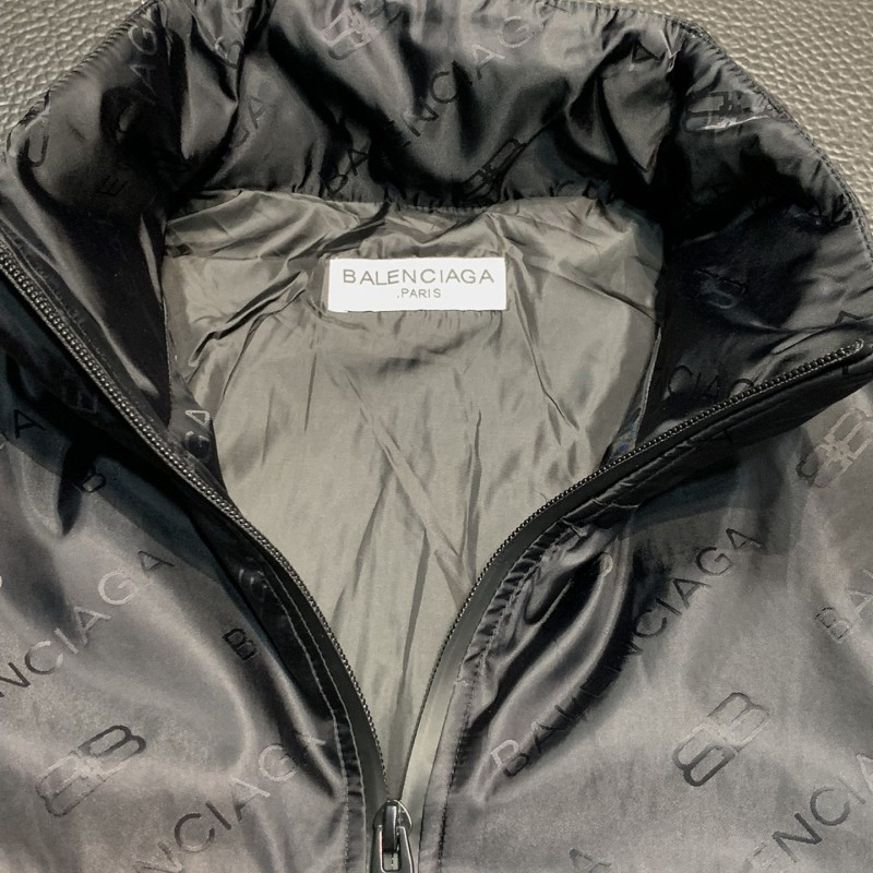 Ba*len*cia*ga  hooded stand collar jacket