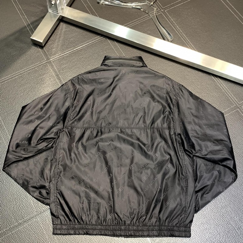 Ba*len*cia*ga  hooded stand collar jacket
