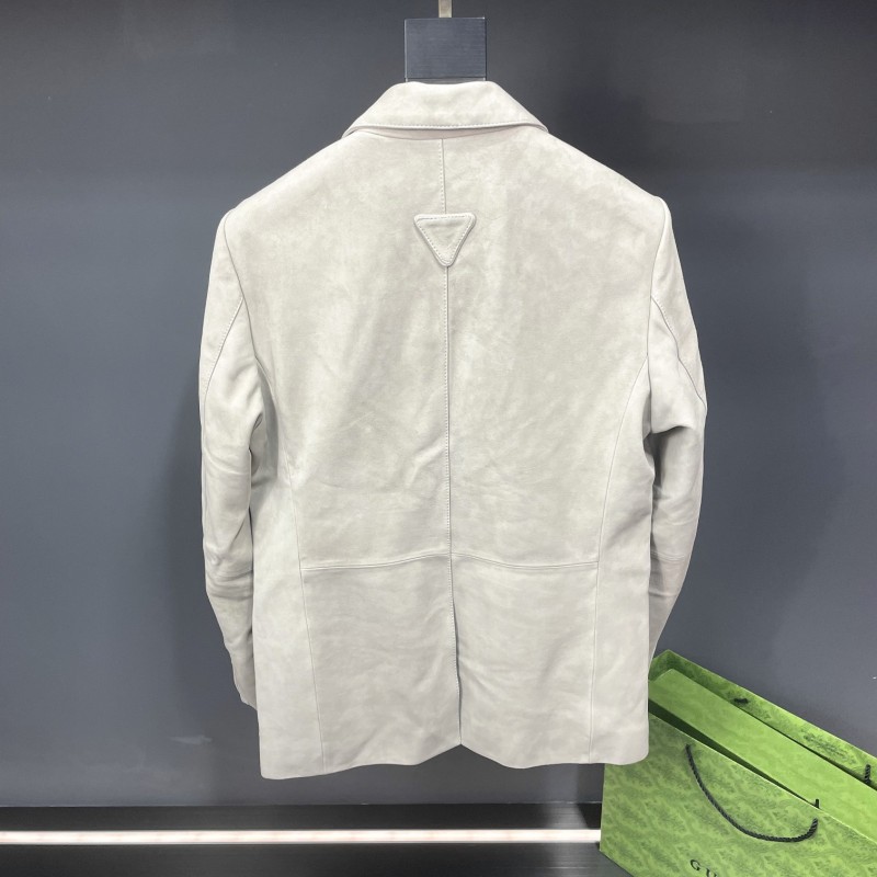 Pra*a deerskin blazer