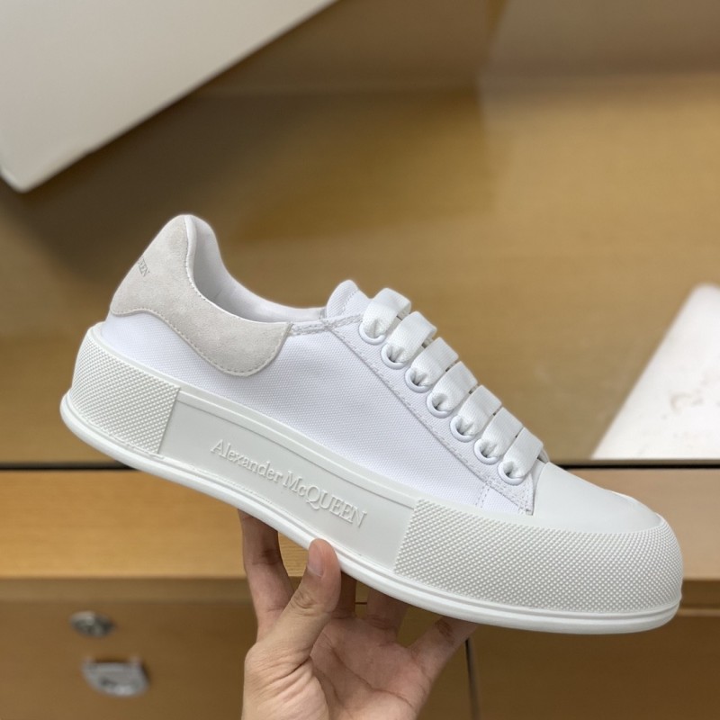 Ale*d*r M*Q*en MQ White velvet tail Sneakers