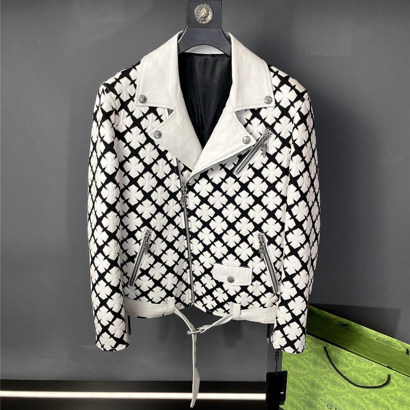 Ch**me He**ts Paris Fashion Week catwalk style leather jacket
