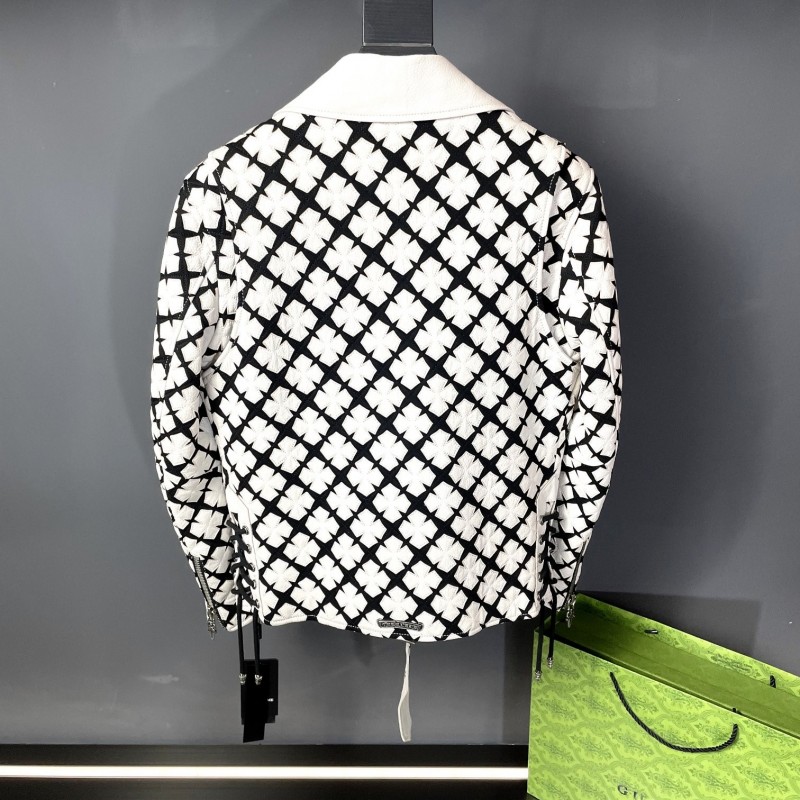 Ch**me He**ts Paris Fashion Week catwalk style leather jacket