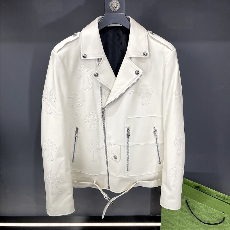 Ch**me He**ts motorcycle leather jacket