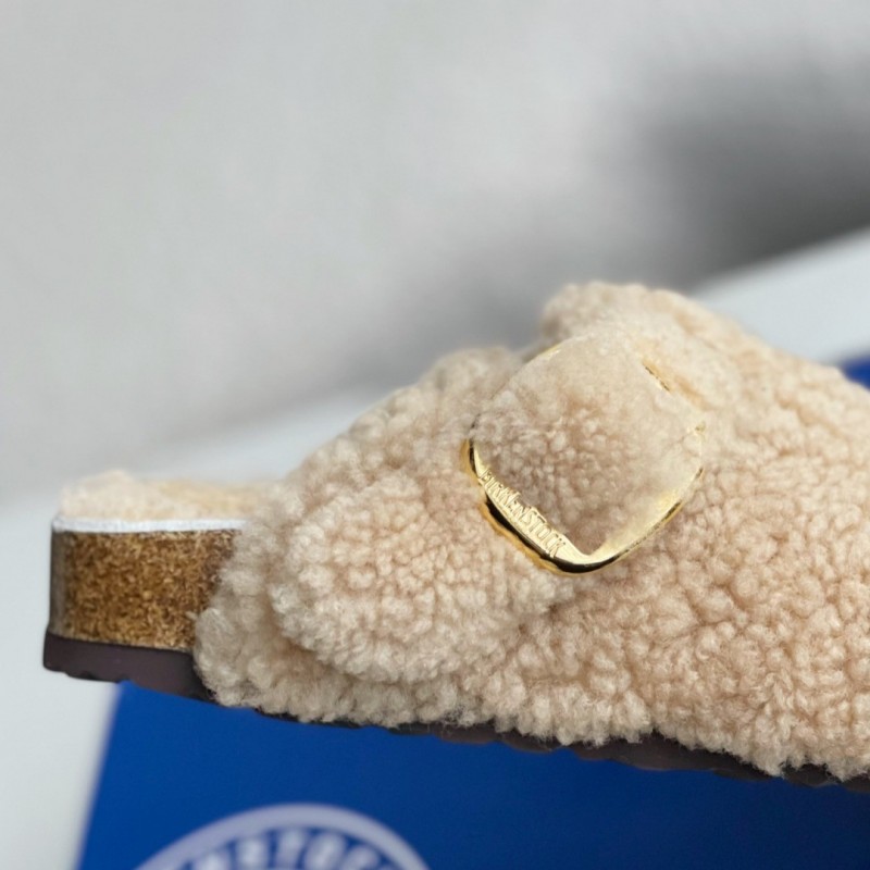 Birkenstock wool slippers