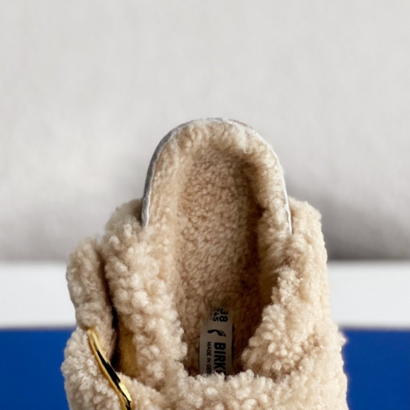 Birkenstock wool slippers