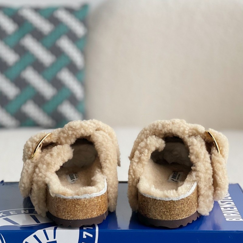 Birkenstock wool slippers