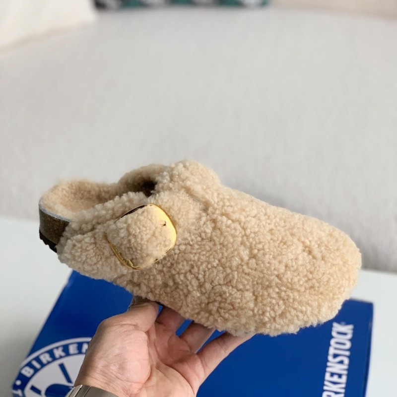 Birkenstock wool slippers