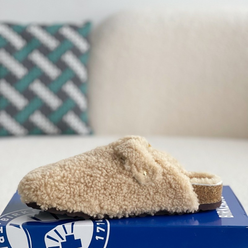 Birkenstock wool slippers