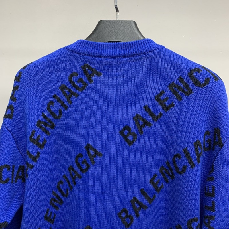Ba*len*cia*ga letter sweater
