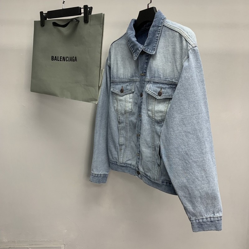 Ba*len*cia*ga reverse denim jacket
