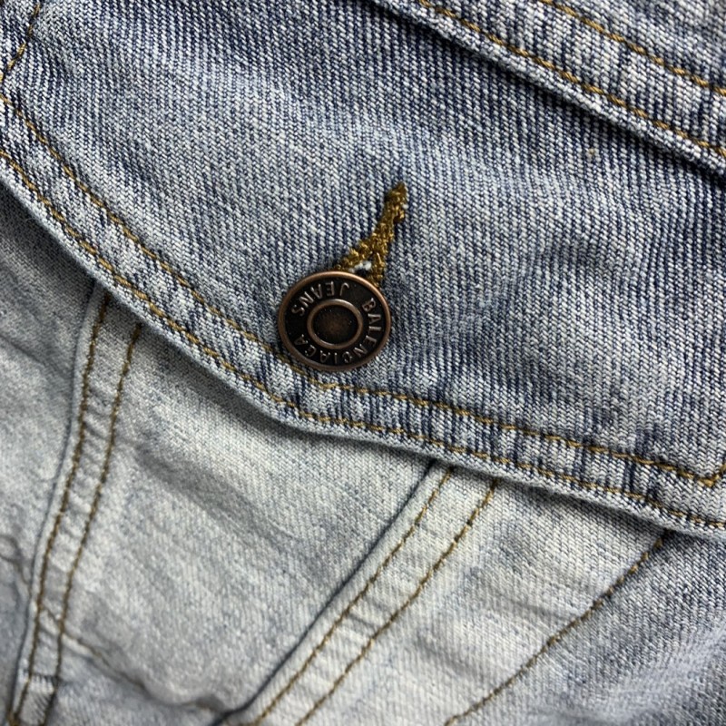 Ba*len*cia*ga reverse denim jacket
