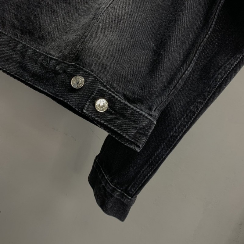 Ba*len*cia*ga offset printed denim jacket