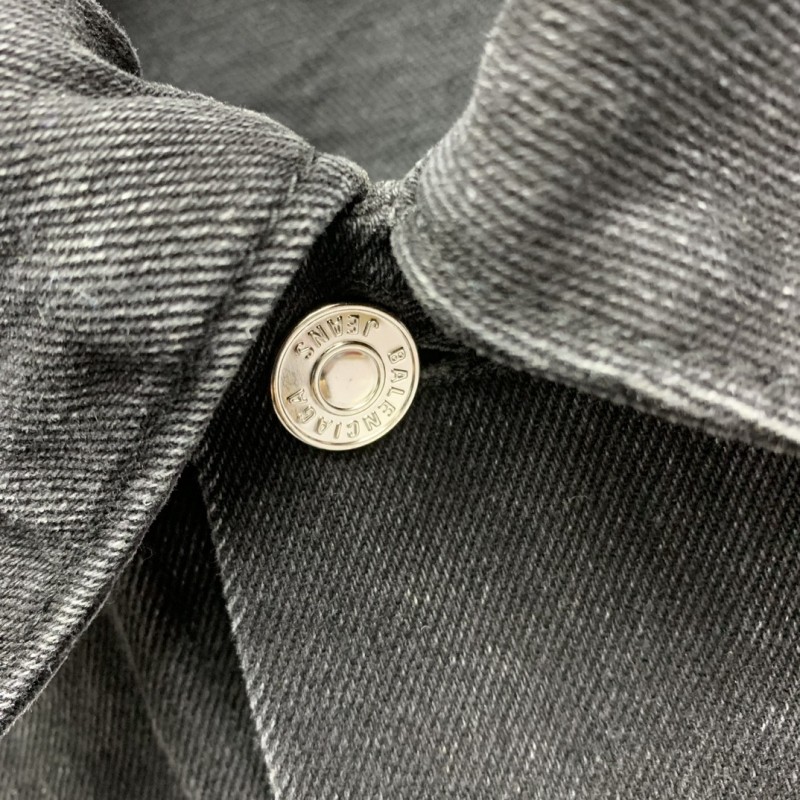 Ba*len*cia*ga offset printed denim jacket