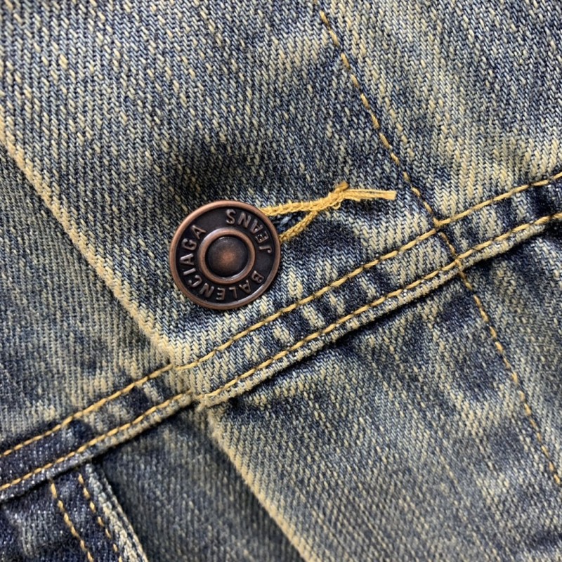 Ba*len*cia*ga patchwork denim jacket