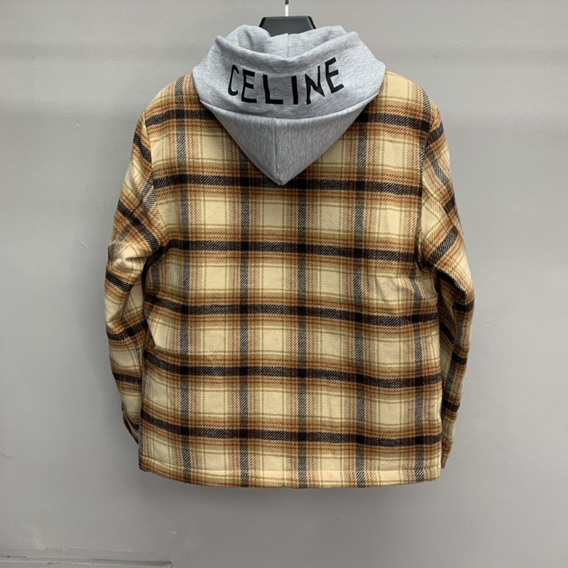 Ba*len*cia*ga flannel plaid shirt jacket