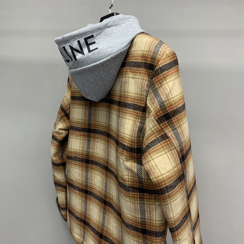 Ba*len*cia*ga flannel plaid shirt jacket