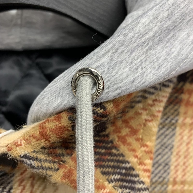 Ba*len*cia*ga flannel plaid shirt jacket