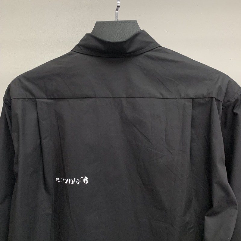 Ba*len*cia*ga blurred lettering long sleeve shirt