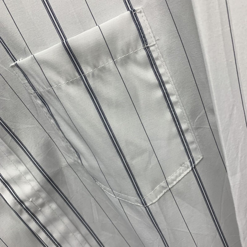 Ba*len*cia*ga striped long-sleeved shirt